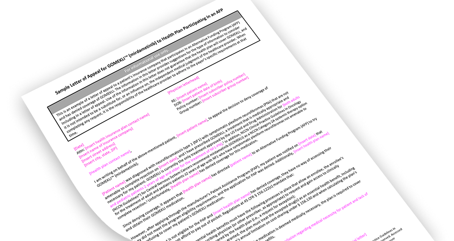Alternative Funding Program (AFP) Sample Letter PDF