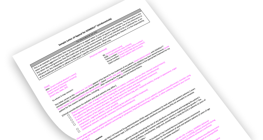 Sample letter appeal for GOMEKLI PDF
